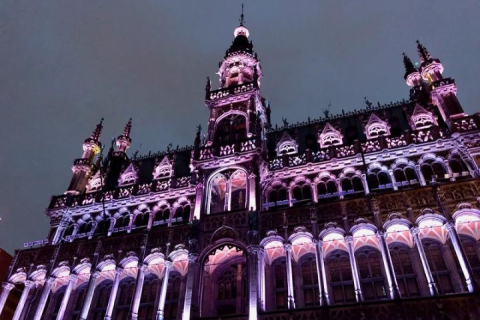 Photo de la Maison du Roi illuminée